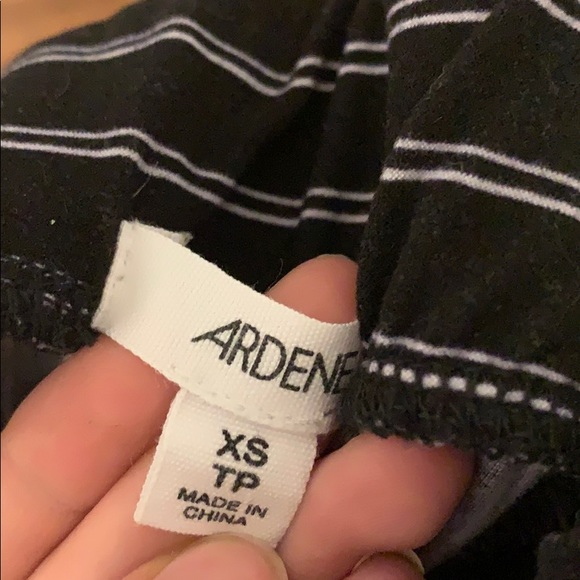 Black and white • Ankle cut • Striped flare pants - Picture 3 of 3